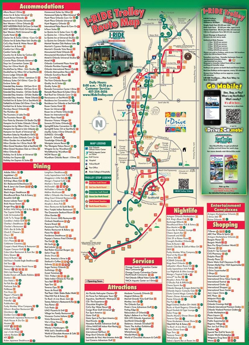 mapa de la international drive Orlando