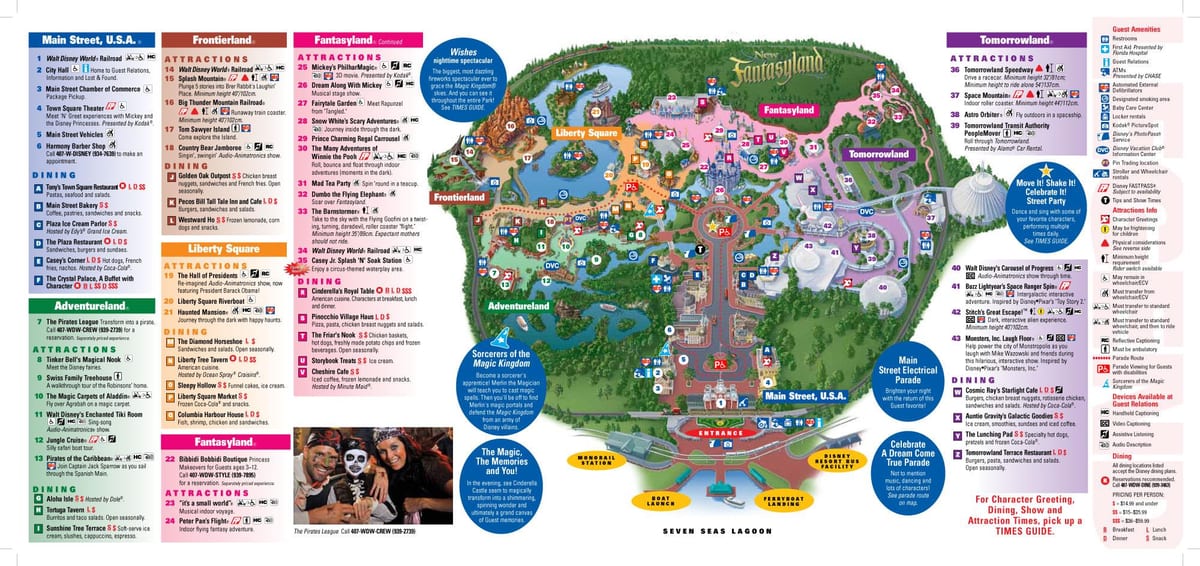 Disney mapa del Món Magic Kingdom