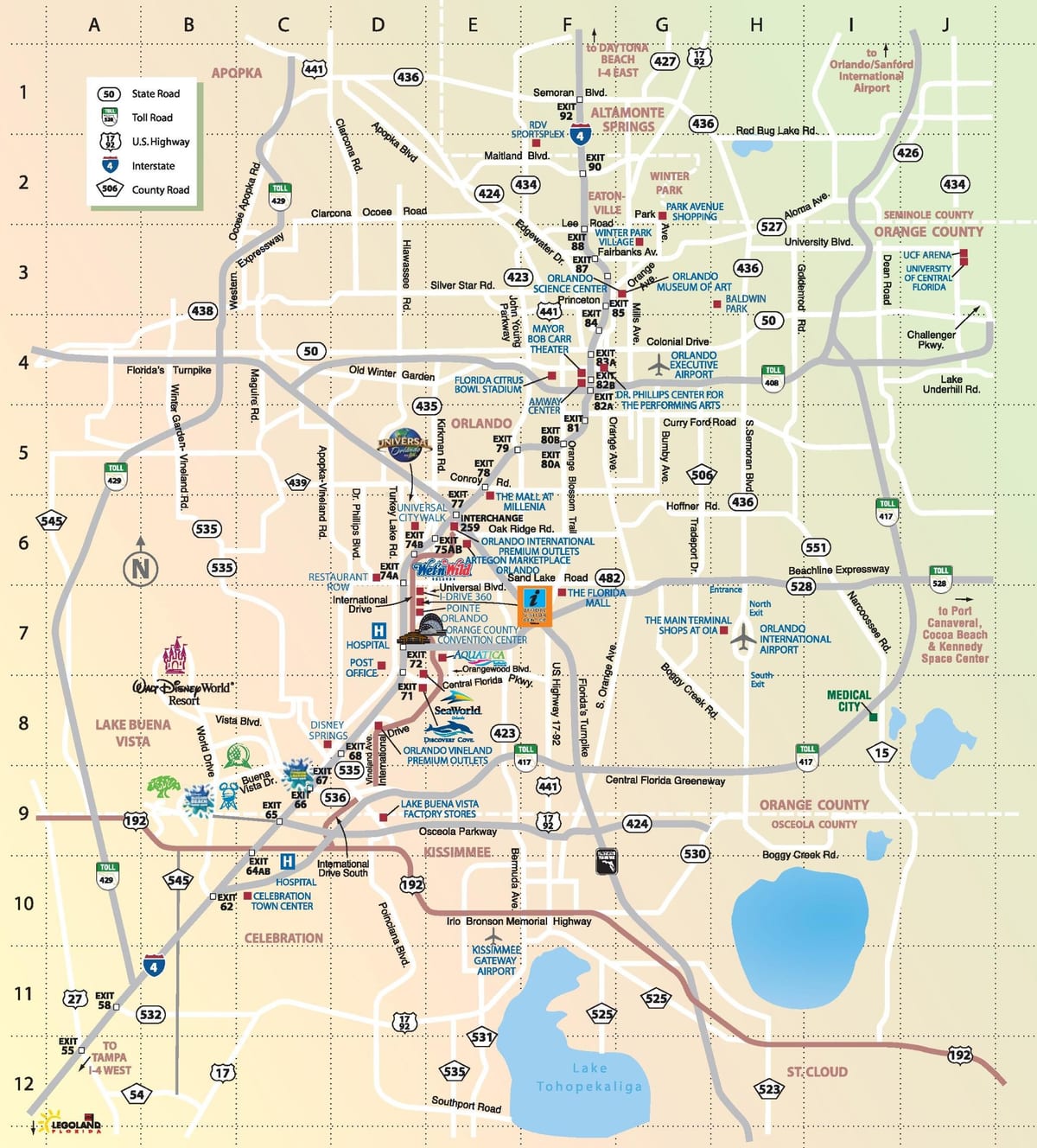 Orlando, Florida al mapa