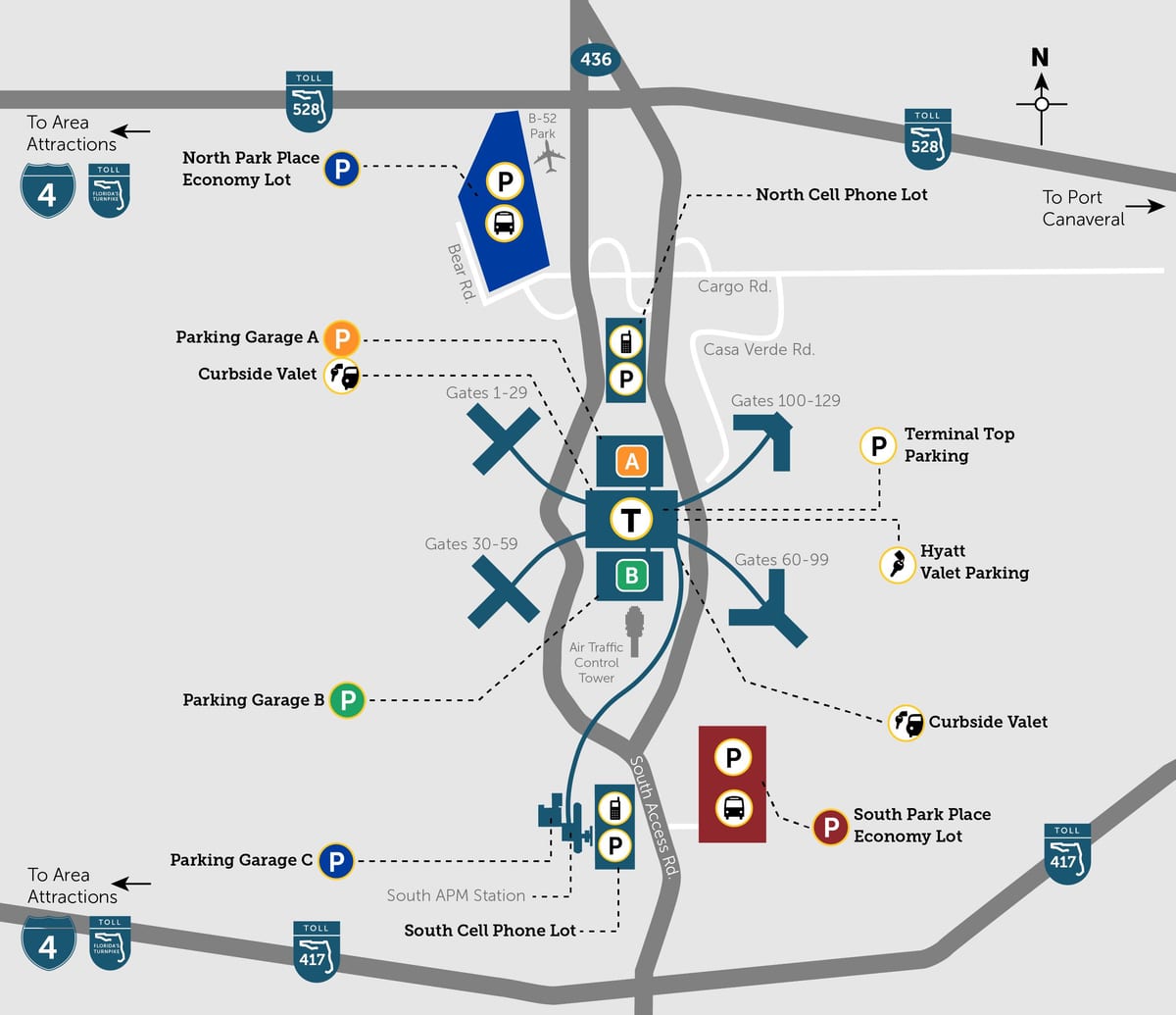 Orlando MCO mapa