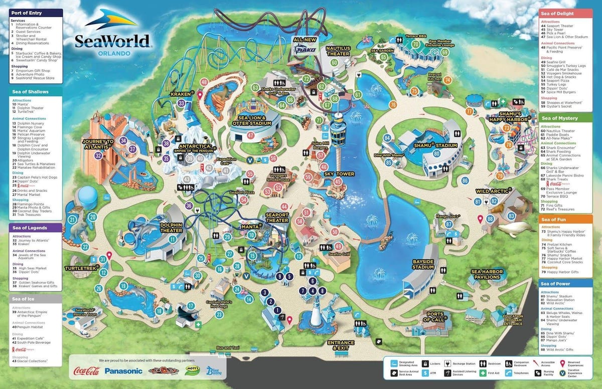 mapa de sea world